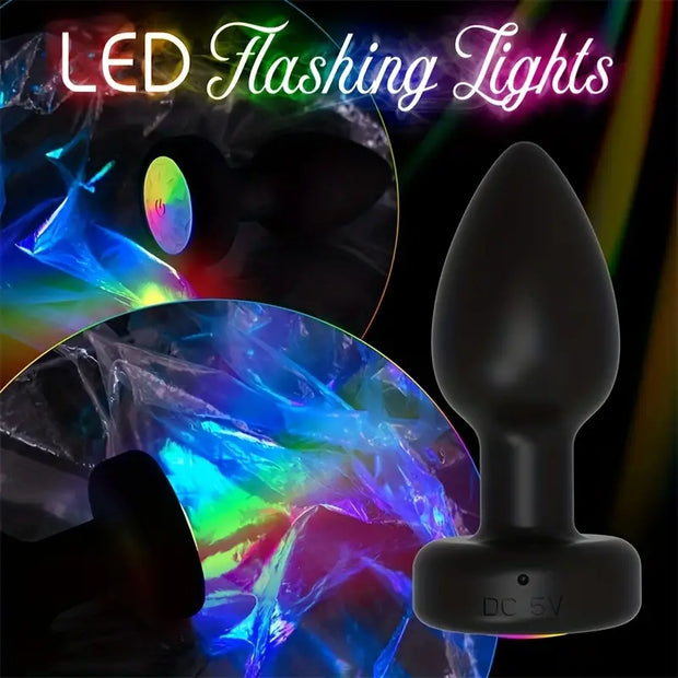 Vibrating Anal Plug w/ LED