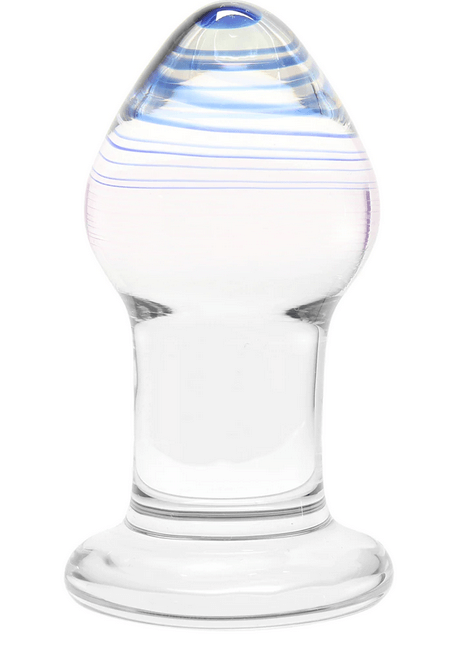 Gläs Amethyst Rain Glass Anal Plug at $20