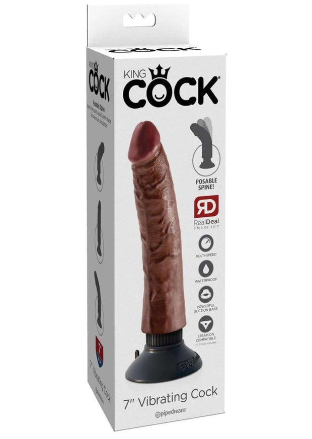 Vibrating Dildo Brown at $55